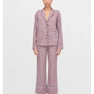 Hill House Checkered Plaid Pajama Set - never worn size M